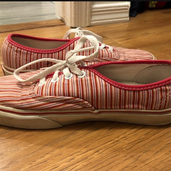 Red and white striped vans - Picture 3 of 3